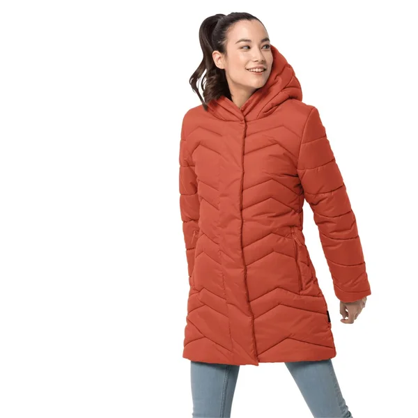 Jack Wolfskin Womens Kyoto Insulated Coat Saffron Orange