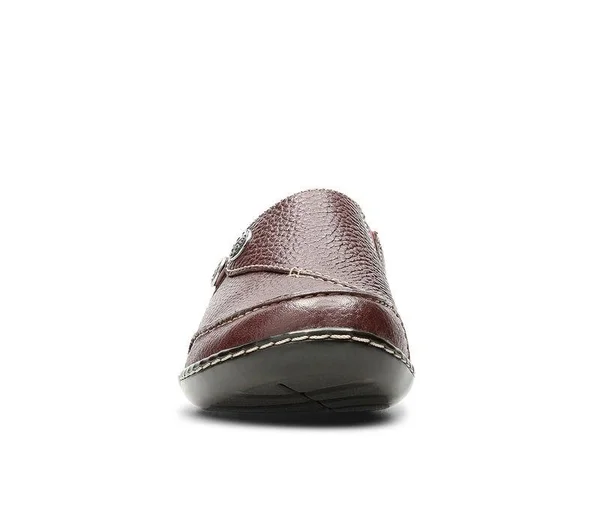 Clarks Ashland Lane Q Women's Shoes, 9 Wide, Burgundy