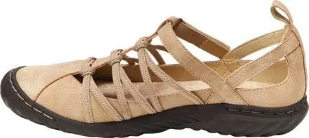 Women's Jambu JBU Juliet Vegan Closed Toe Sandal - Size: 7.5, Beige