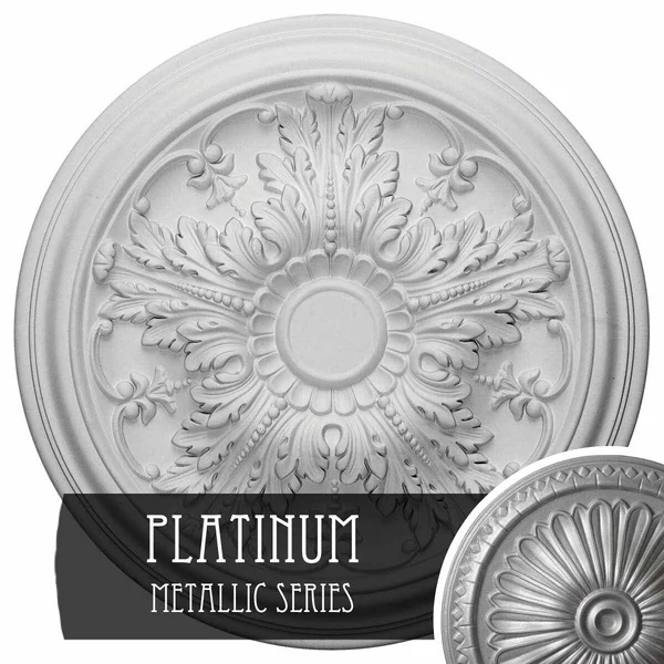 Damon Ceiling Medallion Ekena Millwork Finish: Platinum