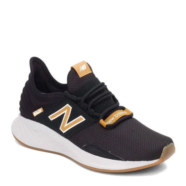 New Balance Men's Fresh Foam Roav - Black/Yellow (Size 15 Wide)