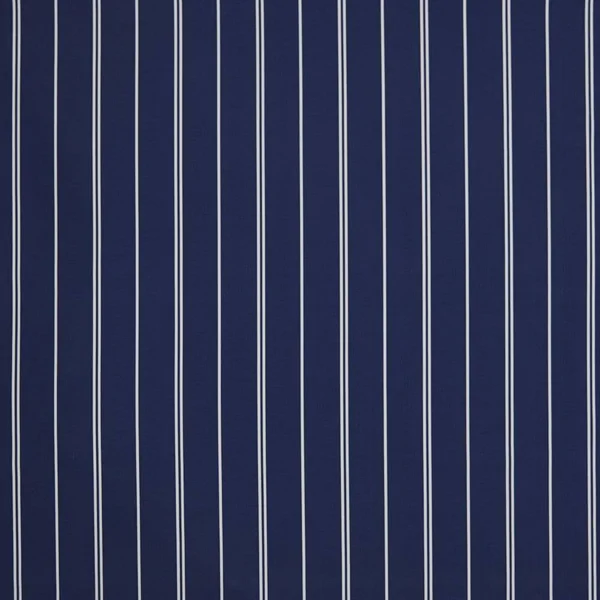 Navy/White Stripes Set of 2 Outdoor Pillows Blue - Polyester