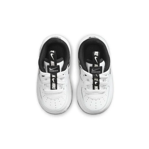 Nike Force 1 LV8 White/Black Toddler Boys& Shoes, Size: 7