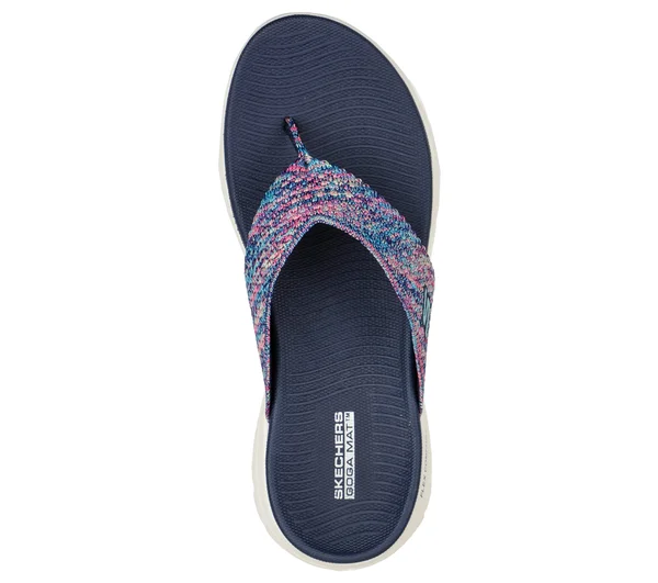 Skechers Women's On-The-Go Flex - Accent Sandals - Navy/Multi, 7.0
