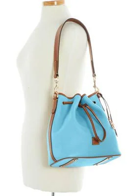 Dooney & Bourke Women Pebble Drawstring Bag - Sky Blue