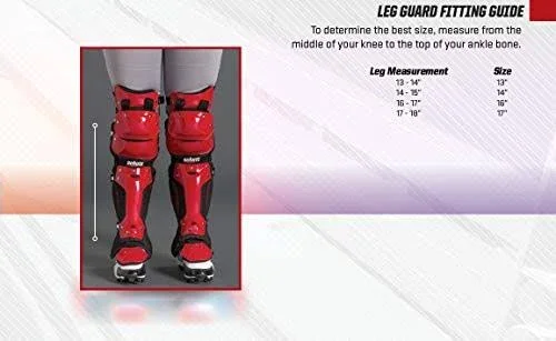 Schutt S4.0 Catcher&s Leg Guards 12639-17-BN