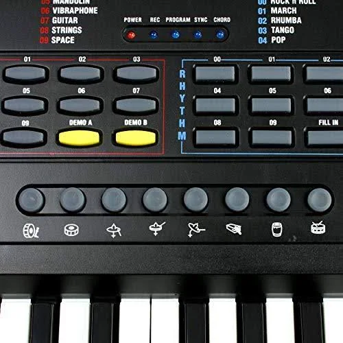 RockJam (RJ549) 49-Key Portable Electric Keyboard Piano with Power Supply, Sheet Music Stand and Simply Piano App