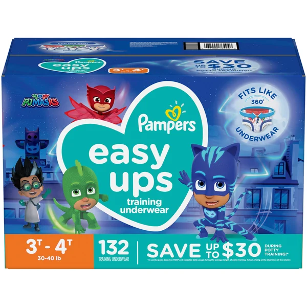 Pampers Easy UPS Training Underwear for Boys Size 4T-5T 116 Ct.
