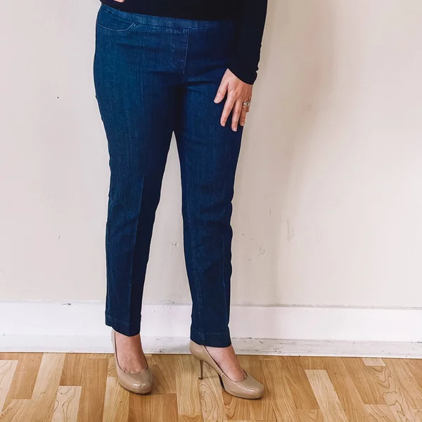 Pull-On Ankle Pant - Denim 18, Denim
