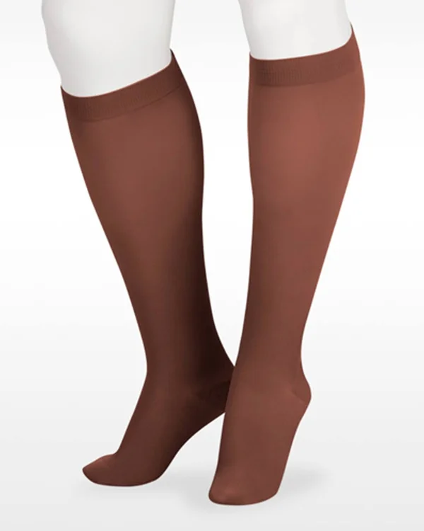 Juzo Soft 30-40 mmHg Open Toe Knee High, III, Regular, Navy