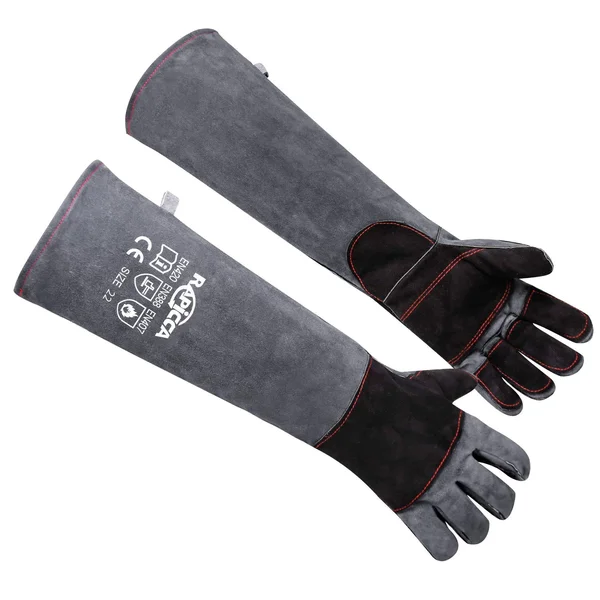 RAPICCA Animal Handling Gloves Bite Proof Kevlar Reinforced Leather Padding Dog, Cat Scratch, Bird Handling Falcon Gloves Grabbing