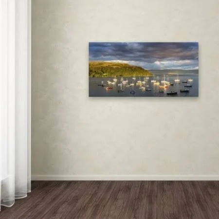 Trademark Fine Art Portree Harbor by Michael Blanchette Photography - 16x32-Inch, Assorted