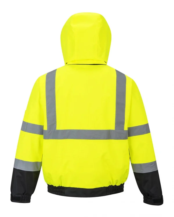Portwest US364 Hi-Vis Premium Bomber Jacket Medium Yellow/Black