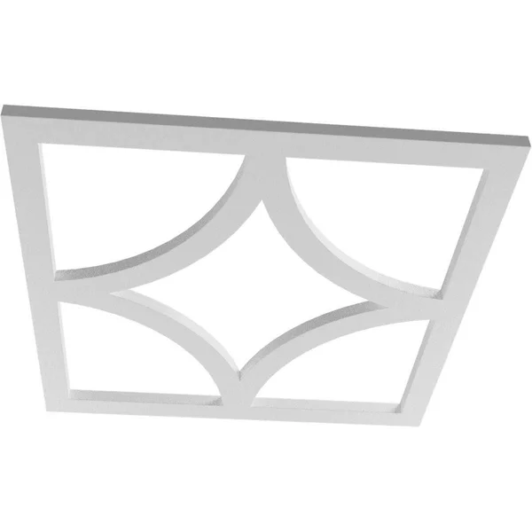 Ekena Millwork CMPP36X36STABZ 36x22OD x 23x22ID x 1x22P Statesman Architectural Grade PVC Pierced Ceiling Medallion, Antiqued Br