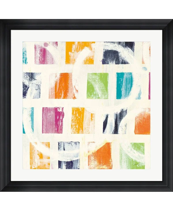 Wild Apple Portfolio 'Color Block II' Framed Art - Plastic - Black
