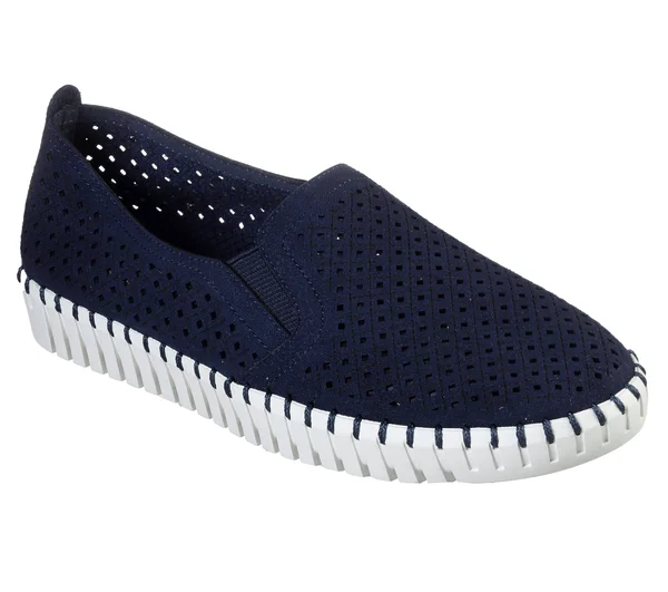 Skechers Women's Sepulveda Blvd - A La Mode Slip-On Shoes, Navy, 7.5