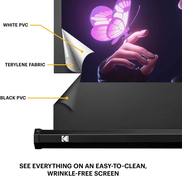 Kodak RODPJSTS100.16 Tripod Projector Screen - 100x22