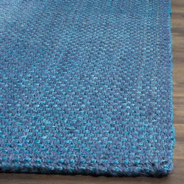 Safavieh Natural Fiber Blue 6& x 6& Round Rug