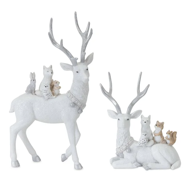 Deer (Set of 2) 7x22H - 11.5x22H Resin