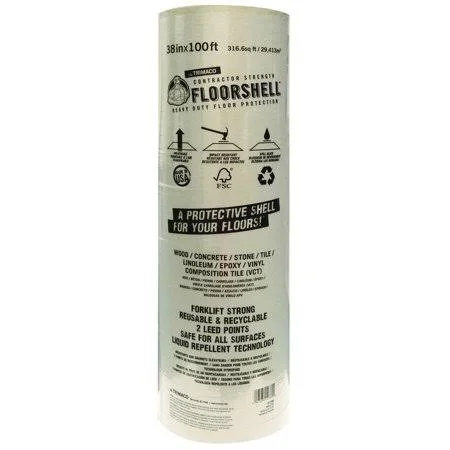 Trimaco 12380 FloorShell Floor Protector 38INX100FT HD - Size: One Size