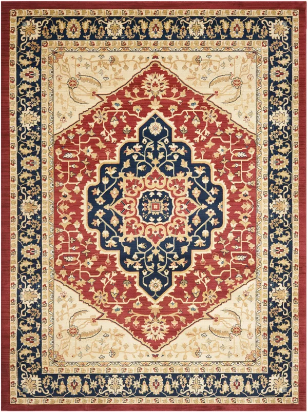 Safavieh Austin AUS1580-4070 Red, Navy Rug 9&6x22 x 13& Rectangle