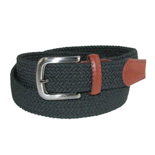 Arnold Palmer Men's Tubular Elastic Braided Belt Black