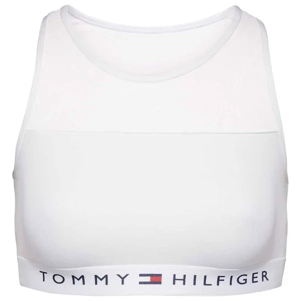 Tommy Hilfiger Cotton Mesh Bralette - White