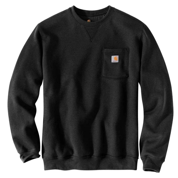 Carhartt Crewneck Pocket Sweatshirt - Men's Black - S