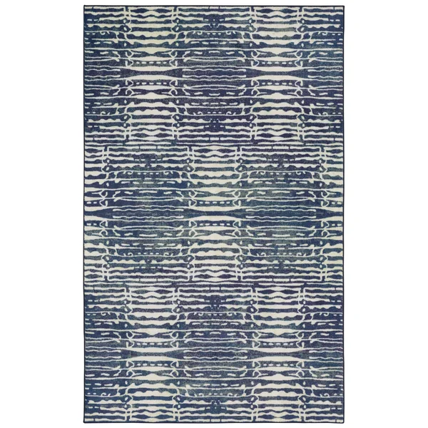 Mohawk Home Radley Navy 2 ft. x 3 ft. 4 in. Moroccan Area Rug - Blue