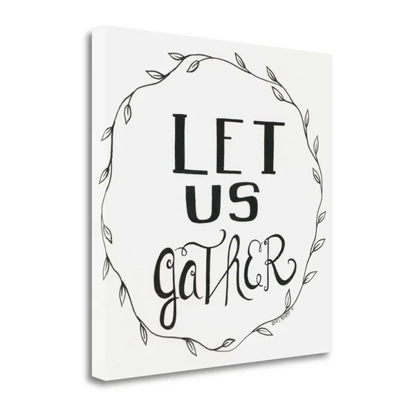 Let US Gather Wreath by Cindy Shamp, 18x22 x 18x22 Fine Art Giclee Print on