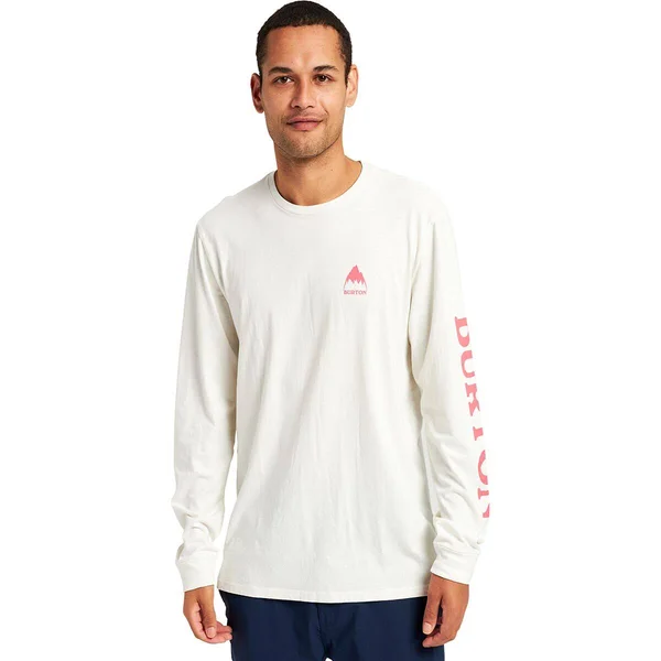 Burton Elite Long Sleeve T-Shirt Men's, Stout White, M