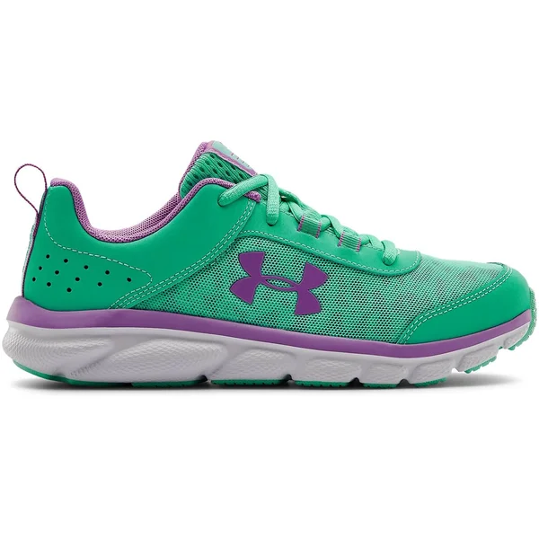 Under Armour Youth Assert 8 Running Shoes - Green, 6.5