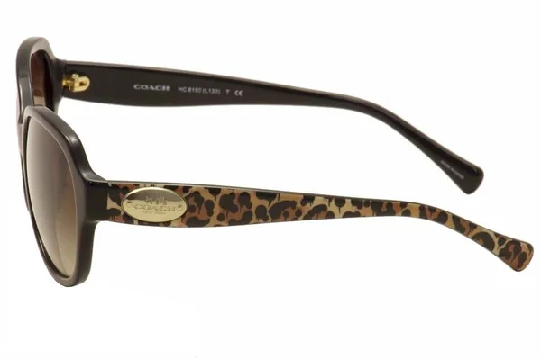 Coach HC8150 Square Sunglasses, 59-16-140, 534213-BLACK/WILD Beast