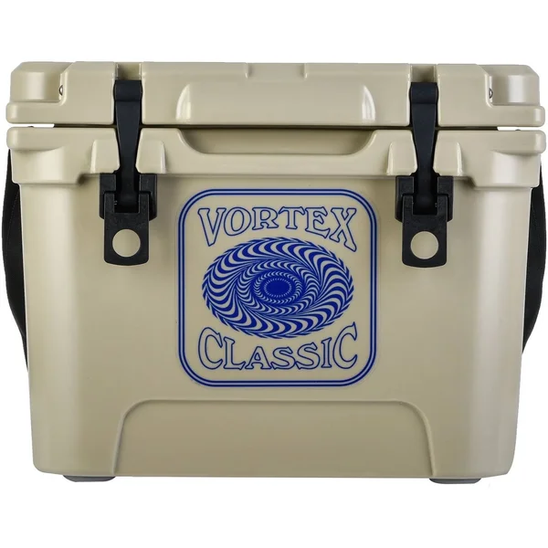 Vortex Classic Series 20-Quart Rotational-Molded Cooler in Tan
