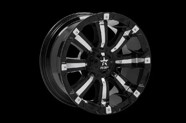 RBP 20x10 Black w/Chrome Inserts 94R-2010-63-25BP