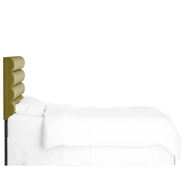 California King Horizontal Channel Headboard Green Velvet - Opalhouse