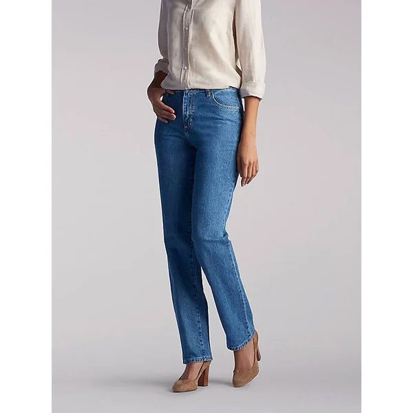 Lee Women's Relaxed Fit All Cotton Straight Leg Jean