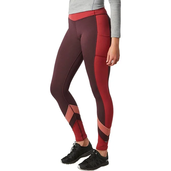 Smartwool Merino Sport Fleece Colorblock Tight - Women's Woodsmoke - S