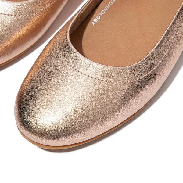 Fitflop Women's Allegro Rose Gold Ballet Flats