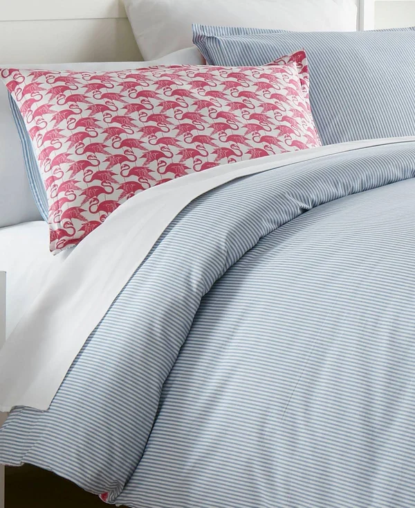 Poppy & Fritz Flamingo Full/Queen Duvet Cover Set - Pink
