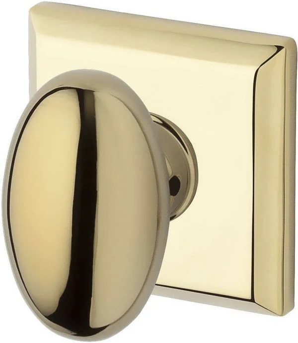 Baldwin Ellipse Reserve Knob Traditional Square Rose Full Dummy Set Matte Antique Nickel