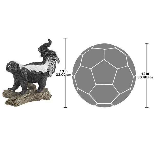 Design Toscano Stinky The Striped Skunk Statue