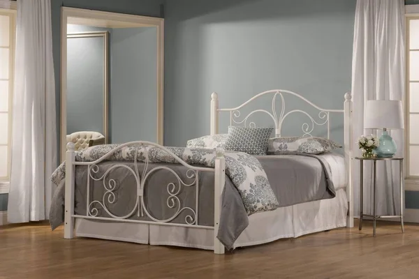 Hillsdale 1687BTW Ruby Bed Set - Twin - Rails Not Included Textured White