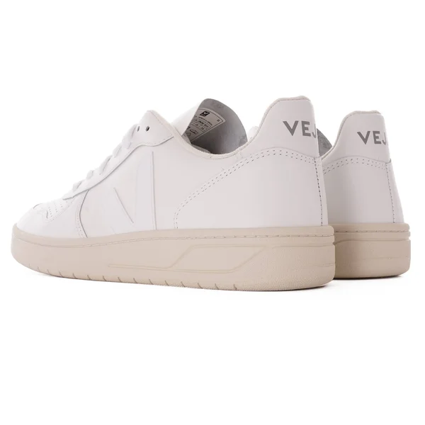 Veja - V-10 Leather Sneakers - White