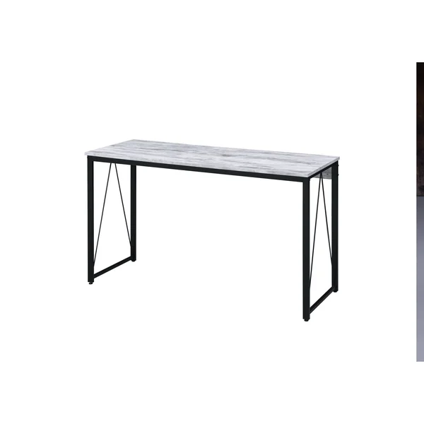 Acme Zaidin Writing Desk Antique White & Black Finish