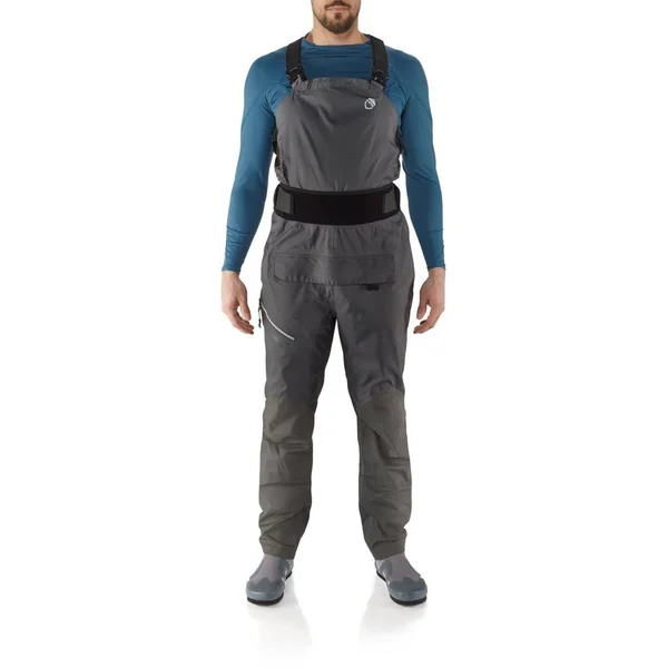 NRS Sidewinder Dry Bibs-Gunmetal-S