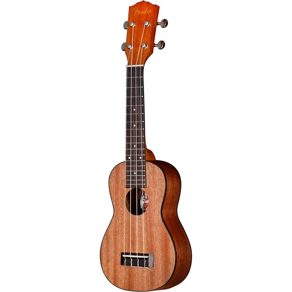 Fender U&Uku Soprano Ukulele, Mahogany Top Satin Body Finish