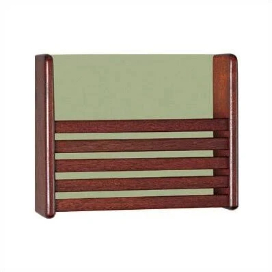 Peter Pepper 1 Pocket Magazine Rack with Front Slats Wood Finish: Oak, Back Panel Color: Haze