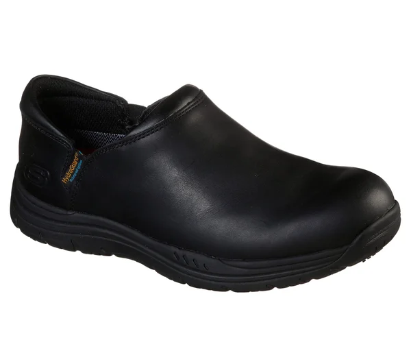 Skechers Men's Work Relaxed Fit Ostego Eckington WP SR Shoe - Black