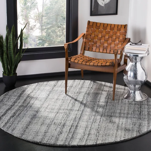 Safavieh Abstract ABT141B Grey, Black Rug 2&3x22 x 8& Runner